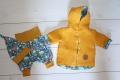Newborn Baby Set - Übergangsjacke- Babyjacke, Pumphose und Zipfelmütze Gr. 56