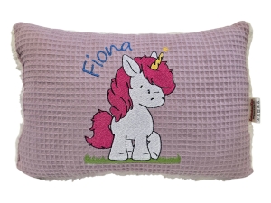 Einhorn--Name-25x35-cm-Personalisierte-Kissen-Geschenk-Geburt-Kissen-mit-Namen