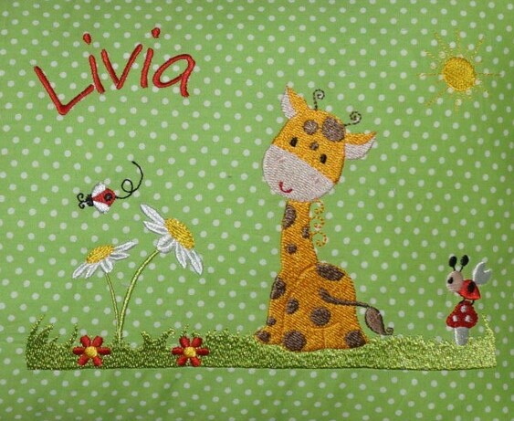 Bild 1 von Tolle Kindergartentasche mit Stickbild und Namen - Personalisierte Tasche, Tasche mit Namen