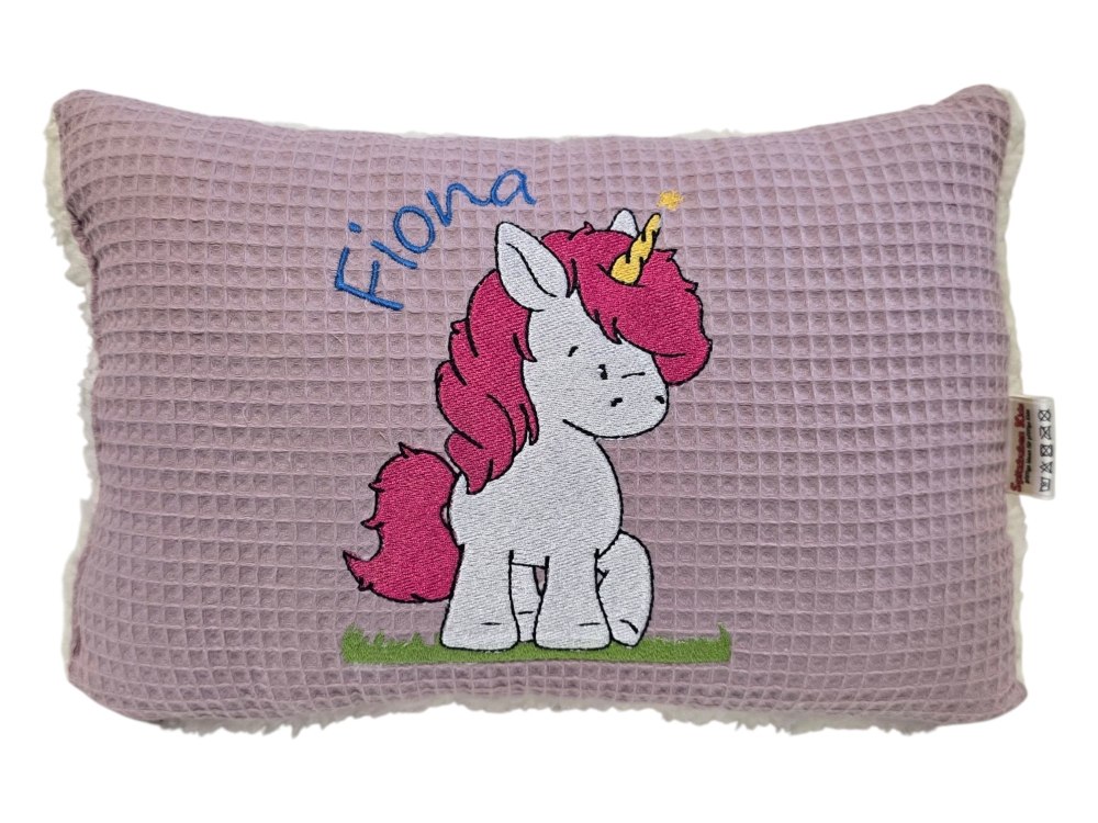 Bild 1 von Einhorn & Name 25x35 cm, Personalisierte Kissen, Geschenk Geburt, Kissen mit Namen