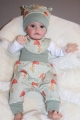 Bild 2 von Newborn, Baby Pumphose, Mütze & Halstuch Gr. 56, Geschenk zur Geburt, Babyparty, Homecoming Set