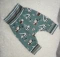 Schöne Pumphose BAUSTELLEN LIEBE - Jersey Dusty Mint und Navy