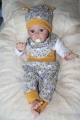 Bild 2 von Süße Baby Pumphose, Mütze & Halstuch Gr. 56-68, Geschenk zur Geburt, Baby Geschenk, Newborn Baby