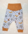 Bild 2 von 2 tlg. Baby Newborn-Set  Gr. 56 - Legging - Hose und  Mütze  - Jersey  hellgrau Reh/Fuchs
