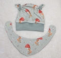 Bild 6 von Newborn, Baby Pumphose, Mütze & Halstuch Gr. 56, Geschenk zur Geburt, Babyparty, Homecoming Set