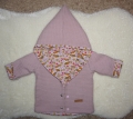 Übergangsjacke- Babyjacke - Pumphose - Mütze - Waffelpique/Biojersey Fuchs