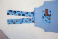 Bild 5 von Baby Latzhose Gr. 68/74 - Waffeljersey blau Piraten