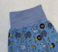 Bild 3 von Newborn Baby Set - Pumphose & Mütze Jersey Blau - Safari Tiere Gr. 50-62