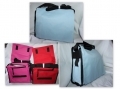 Bild 3 von Kindergartentasche, Umhängetasche, Tasche - Esel auf der Wiese und Namen  / (Farbe) hellblau
