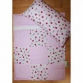 Puppenbettwäsche - 2 teilig - rosa/pink Patchwork