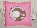 Bild 1 von Kleines Kissen - Rosa Reh Button - 20x20 cm - Geschenk