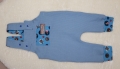 Bild 1 von Baby Latzhose Gr. 68/74 - Waffeljersey blau Piraten