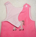 Bild 2 von Schöner Puppen Schlafsack - rosa - Stickbild Pferdchen - für Puppen 40-43 cm