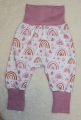Bild 6 von Baby Set Gr. 74/80 - Babyjacke - Pumphose, Mütze & Halstuch Jersey Rosa Regenbogen - Geschenk Geburt