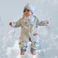 Baby Set - Babyjacke, Pumphose,  Beanie & Halstuch Gr. 74/80 - Jersey Safari Tiere, Geschenk, Geburt