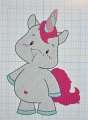 Bild 2 von Einhorn & Name 25x35 cm, Personalisierte Kissen, Geschenk Geburt, Kissen mit Namen