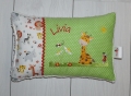 Niedliche kleine Giraffe & Name - Geburt, Taufe, personalisierte Kissen, Kindergarten, Geschenk