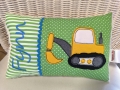 Toller Bagger - Personalisierte Kissen, Geschenk zur Geburt, Kissen mit Namen