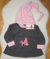 Bild 1 von Schöner kuschliger Fleece Pullover Gr. 86 mit einem Stickmotiv Pony und Kapuze