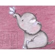 Bild 12 von Geburtskissen-Namenskissen-personalisiertes Kissen - Waffelpique - Motiv - Name /Geburtsdatum  / (Stoffvariante) altrosa / (Motiv) Elefant / () Name