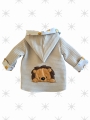 Bild 2 von Baby Set - Babyjacke, Pumphose,  Beanie & Halstuch Gr. 74/80 - Jersey Safari Tiere, Geschenk, Geburt