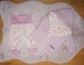 Übergangsjacke - Babyjacke - Pumphose - Mütze - Waffelpique/Jersey Häschen