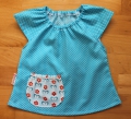 Bild 3 von Bluse & Spielhose Gr. 74 hellblau/türkis Blumen