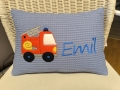 Tolle Feuerwehr & Name - Personalisierte Kissen, Geschenk zur Geburt und Taufe, Kissen mit Namen