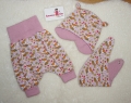 Bild 1 von Baby Pumphose, Mütze  & Halstuch - Jersey rosa Füchse  / (Größe) 62/68