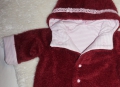 Bild 5 von Übergangsjacke -  Baby Jacke Gr. 74 - Zottelstoff und Häschenapplikation