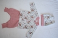 Bild 2 von New Born Baby Set - Jäckchen, Pumphose & Mütze -  Biojersey Liese und Lotte weiß Gr. 44