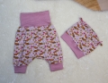 Bild 2 von Newborn Baby Set - Babyjacke - Pumphose & Mütze Jersey Rosa Fuchs Gr. 50-62