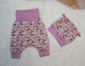 Bild 1 von Newborn Baby Set - Babyjacke - Pumphose & Mütze Jersey Rosa Fuchs Gr. 50-62  / (Variationen) Übergangsjacke
