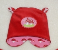 Bild 4 von New Born Babymütze  und Halstuch - Stretchcord rot Jersey Rosa Fliegenpilze