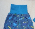 Bild 3 von Newborn Baby Set - Pumphose & Mütze Sweatstoff Blau - Dinos Gr. 50-62