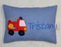 Bild 5 von Toller Traktor & Name - Personalisierte Kissen, Geschenk zur Geburt und Taufe, Kissen mit Namen  / (Stoff Farbe) rosa / (Kissenvariante/Größe) 25x35cm Hülle&Inlett