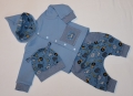 Bild 8 von Newborn Baby Set - Babyjacke - Pumphose & Mütze Jersey Blau - Safari Tiere Gr. 62/68