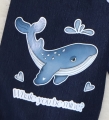 Bild 4 von Baby Jeans Pumphose Maritim Wal Gr. 74/80, Geschenk zur Geburt, Babyparty,  Mitwachshose, Babyhose