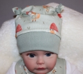 Bild 3 von Newborn, Baby Pumphose, Mütze & Halstuch Gr. 56, Geschenk zur Geburt, Babyparty, Homecoming Set