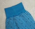 Bild 6 von 3 tlg Baby Erstlings-Set - Pumphose, Mütze & Halstuch - blau Streifen Sterne - Neugeborenen Geschenk