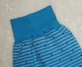 Bild 6 von 3 tlg Baby Newborn-Set  Gr. 50/56 - Pumphose, Mütze & Halstuch - blau Streifen Sterne